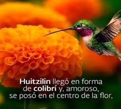 Xóchitl (which means flower) and Huitzilin (hummingbird) 
